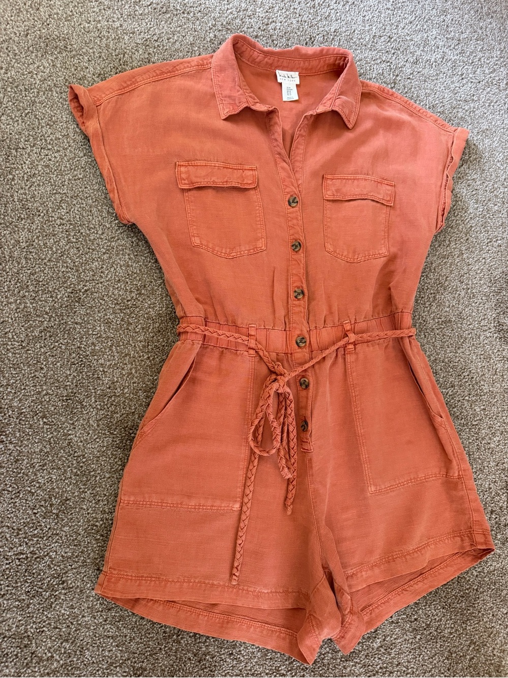 Nicole Miller Pumpkin Spice Romper - Picture 4 of 10